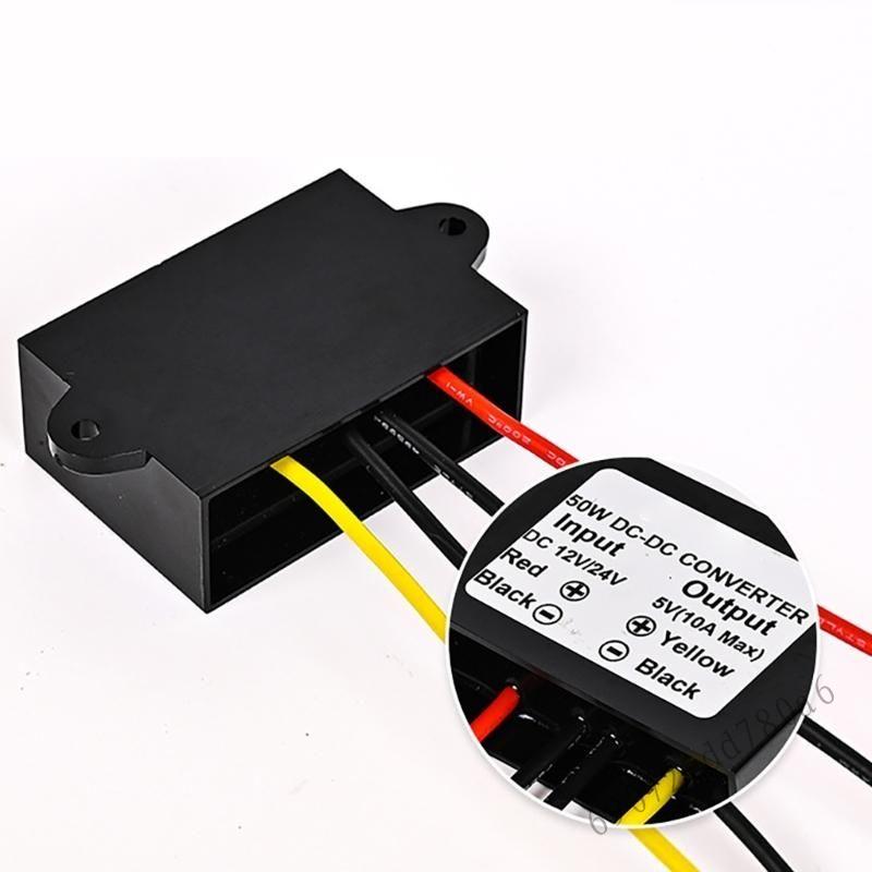 Bộ nguồn màn hình LED ô tô 12V/24V đến 5V10A - Bộ chuyển đổi DC cho chiếu sáng ô tô