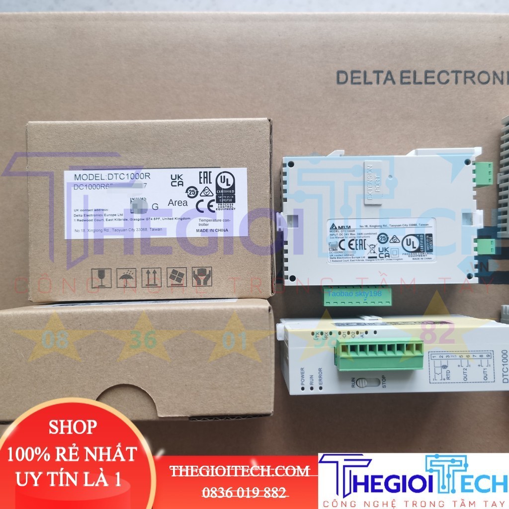 Bộ điều khiển nhiệt độ DTC Delta – DTC1000R DTC1000V DTC1000C DTC1000L DTC Controller DTC2000R DTC2000C Extension unit - DTC1000R Đầu Ra Rơle