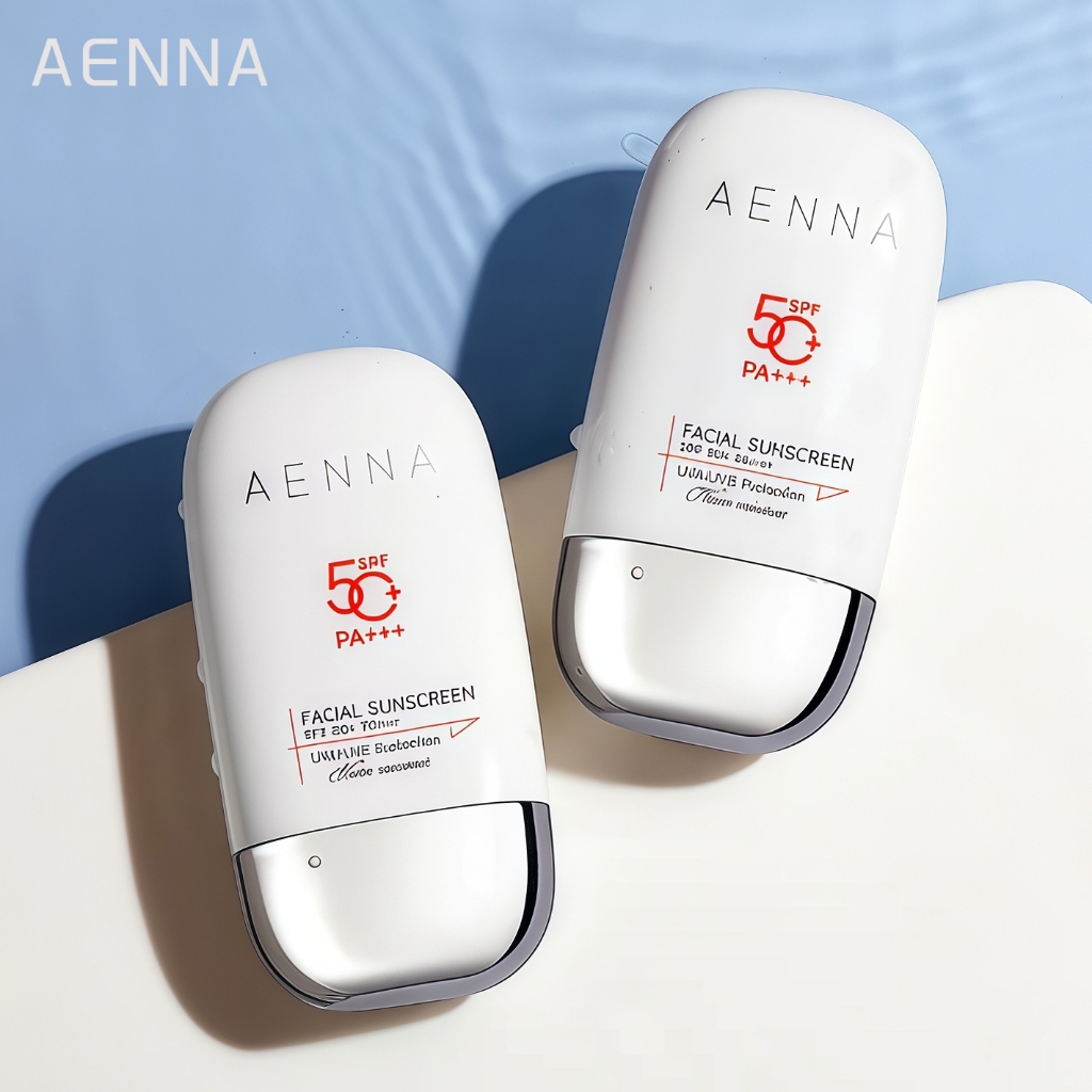 Aenna Sunscreen, Waterproof Formula, Protects, Revitalizes, and Nourishes in 3-in-1 Facial Sunscreen Spf50+ Pa+++ (Double Pack)