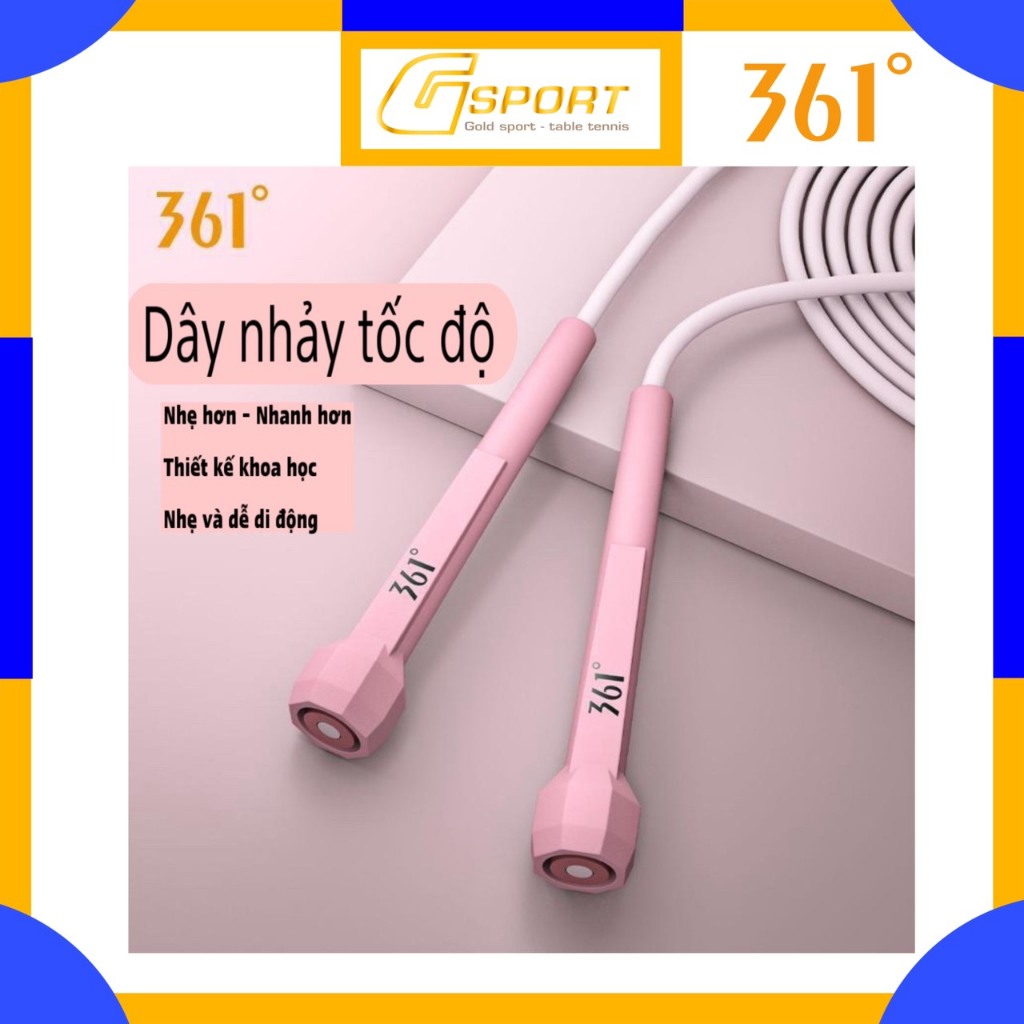 Dây nhảy 361 chính hãng - dây nhảy thể dục cao cấp - dây nhảy rèn luyện sức bền - dây nhảy siêu nhẹ - siêu nhanh cao cấp