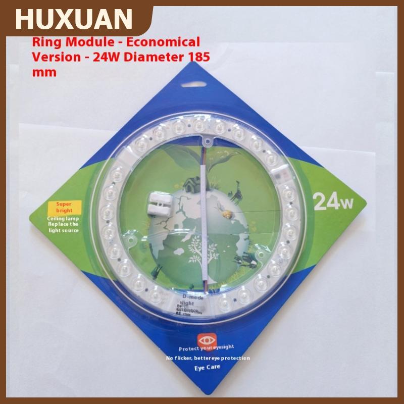 ❤❤❤Hot Sale HUXUAN 1 bộ 12W 18W 24W 36W 48W 72W LED bảng điều chỉnh vòng tròn vòng ánh sáng LED vòng trần trang trí đèn trần AC220V Đèn trần nguồn ánh sáng