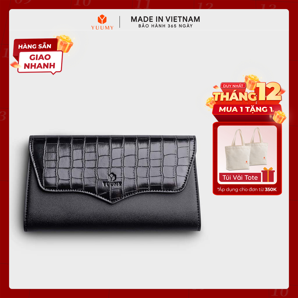  Ví Yuumy   Thời trang nữ kiểu cầm tay dáng dài - Ví da Seasand YV87  