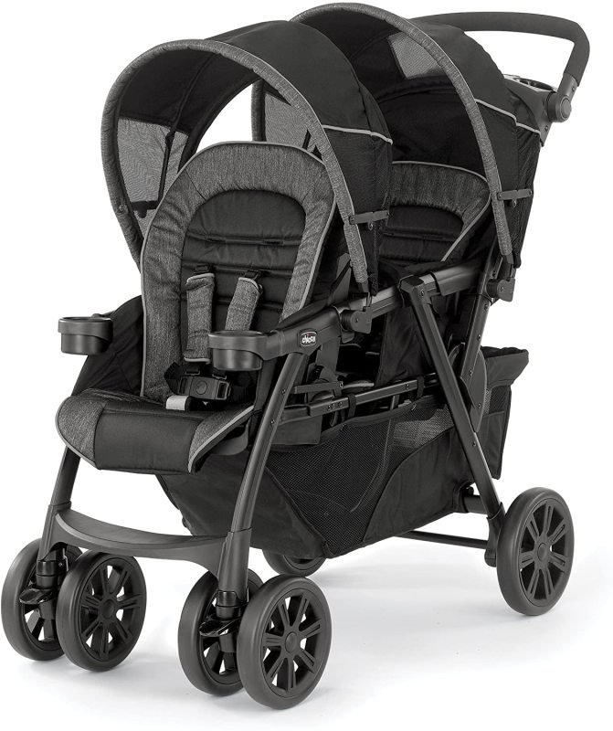 Chicco Cortina Together Double Two 2 Seater Seat Newborn Baby Infant Child Child Children Kids Stroller, Minerale Black Singapore