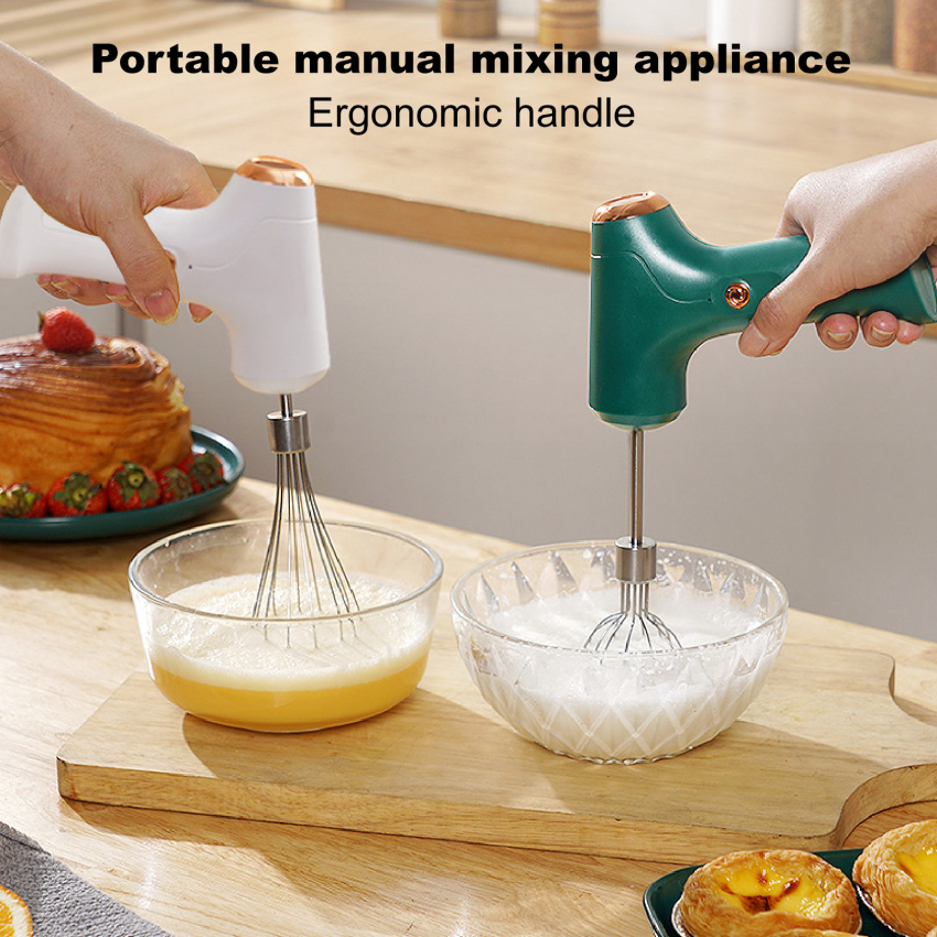 ⚡Giao hàng nhanh⚡️Egg Beater, pin sạc điều khiển đa tốc độ điện không dây Dụng cụ đánh trứng cho trứng, kem sữa, bơ, trái cây thức ăn trẻ em, nước sốt và súp cho nhà bếp