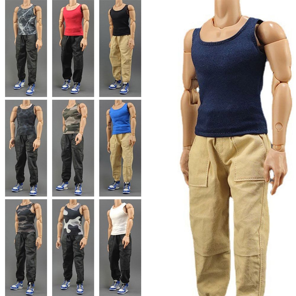 OKDEALS Cotton For 12 Action Doll Male Hiking Clothes Soldier Figure Tops