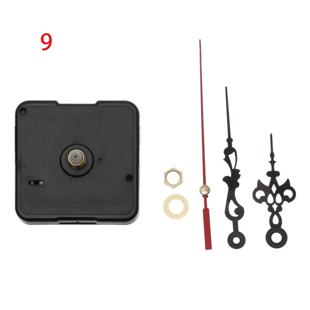 TAN00609 1 Set Silence Repair Kits Home Decor Handicraft Movement Hour/Minute/Second Movement Mechanism Clock Movement Quartz Clock Parts Bell Accessories