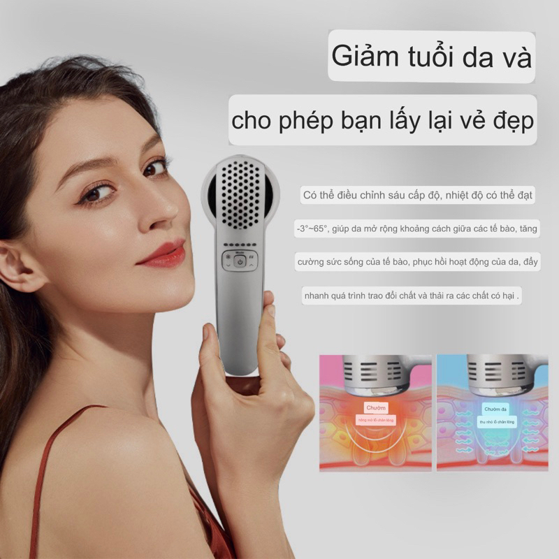 Máy điện di tinh chất nóng lạnh Spa Smart Cool Pro Hàn Quốc Phiên bản mới