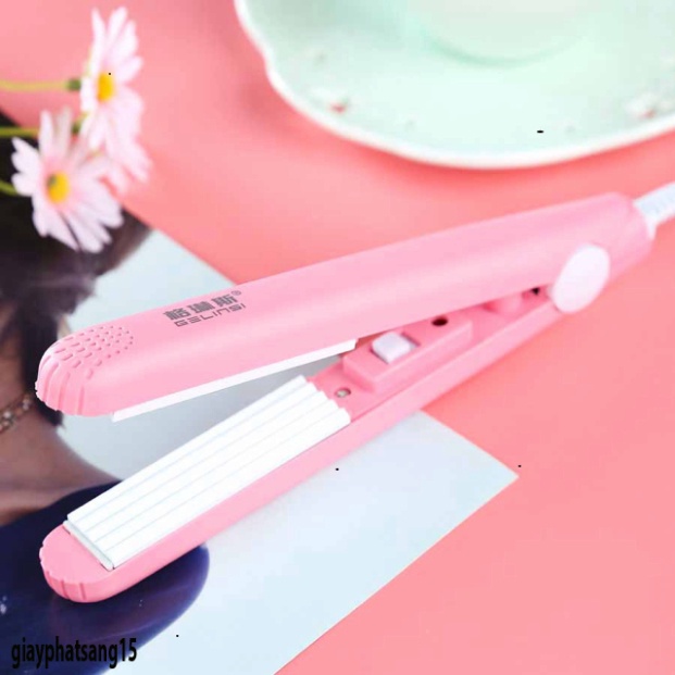 Máy dập xù máy tạo nếp tóc mini tiện ích Đi Phượt hàng chuẩn đẹp máy là tóc máy làm xoăn - MSP669280