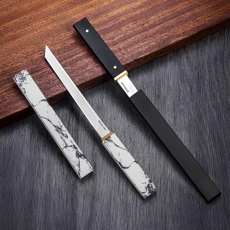 Dao Tanto Mini Nhật Bản Gọt Hoa Quả, thái Sashimi lưởi Thép Không Gỉ dài 20cm