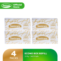 Sanicare Econo Box Facial Tissue Refills (Pack Of 2)