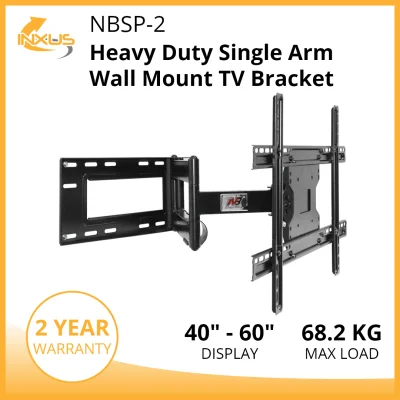 NBSP-2 Heavy Duty / Single Arm / TV Bracket / TV Mount / Wall Mount / Wall Bracket / Swivel Bracket