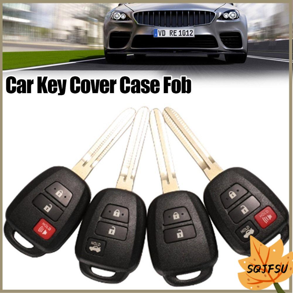 SQJFSU Toy43 Vỏ chìa khóa từ xa 2/3/4 nút Vỏ chìa khóa Vỏ chìa khóa Fob Bền Thay thế Chìa khóa ô tô Cho TOYOTA/Camry 2012 2013 2014 2015 2016 2017/Corolla RAV4