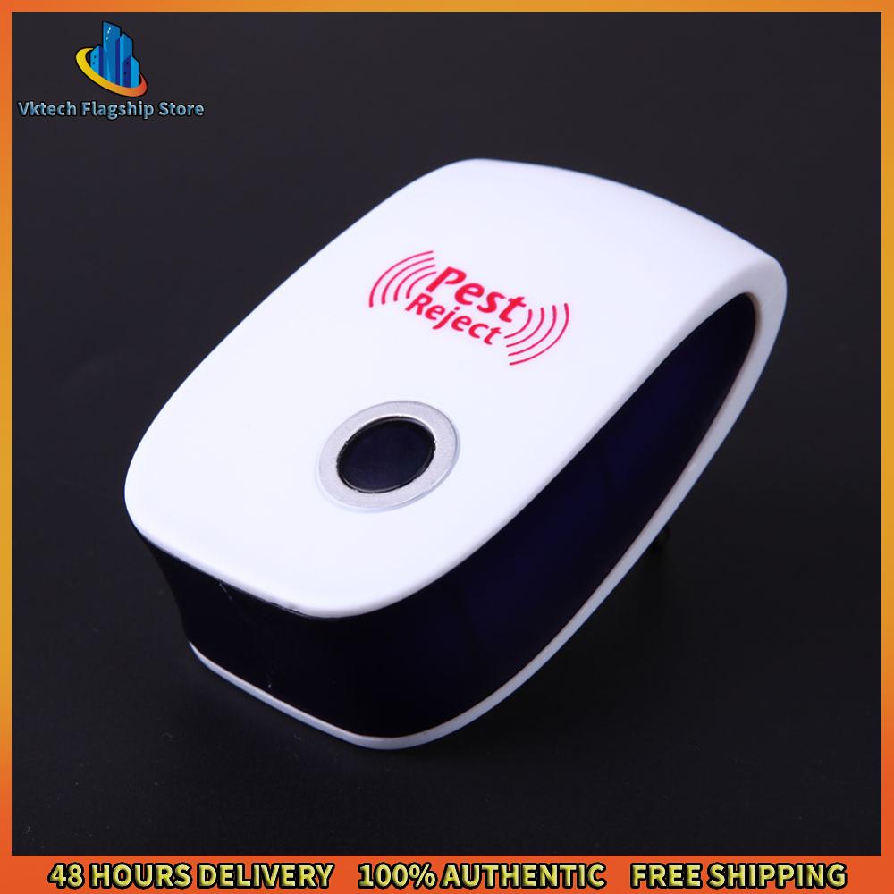 Vktech เครื่องดักแมลงไฟฟ้ากลางแจ้งพร้อมปลั๊กยุโรปและเทคโนโลยีอัลตราโซนิก สำหรับใช้งานในสวนและพื้นที่กลางแจ้ง ราคา 50 บาท*ส่งฟรี