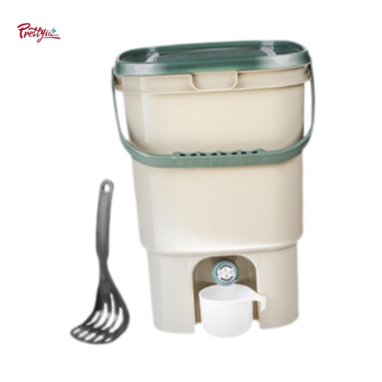 Prettyia Composting Container Compost Bin 21L Sealed Practical Sturdy Food Waste Compost Bin for Farm Yard Household Garden Orchard - ยี่ห้อ Prettyia ราคา 1,366 บาท*ส่งฟรี
