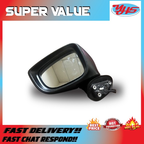 Left Side Wing Mirror Assembly For Mazda 3 2009-2013 (Electric Heated, For Painting) BBM56918ZE