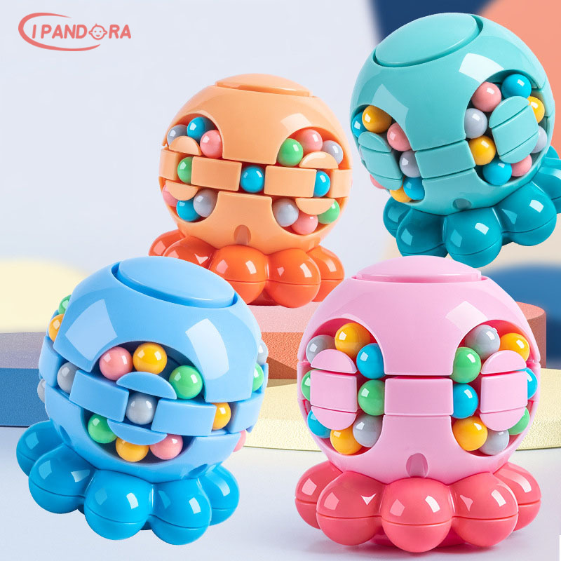IP Đồ chơi trẻ em Đồ chơi giáo dục Giáo dục trẻ em Khối Rubik Bạch tuộc Magic Bean thông minh Fidget Spinner Giảm căng thẳng Đồ chơi bóng xoay