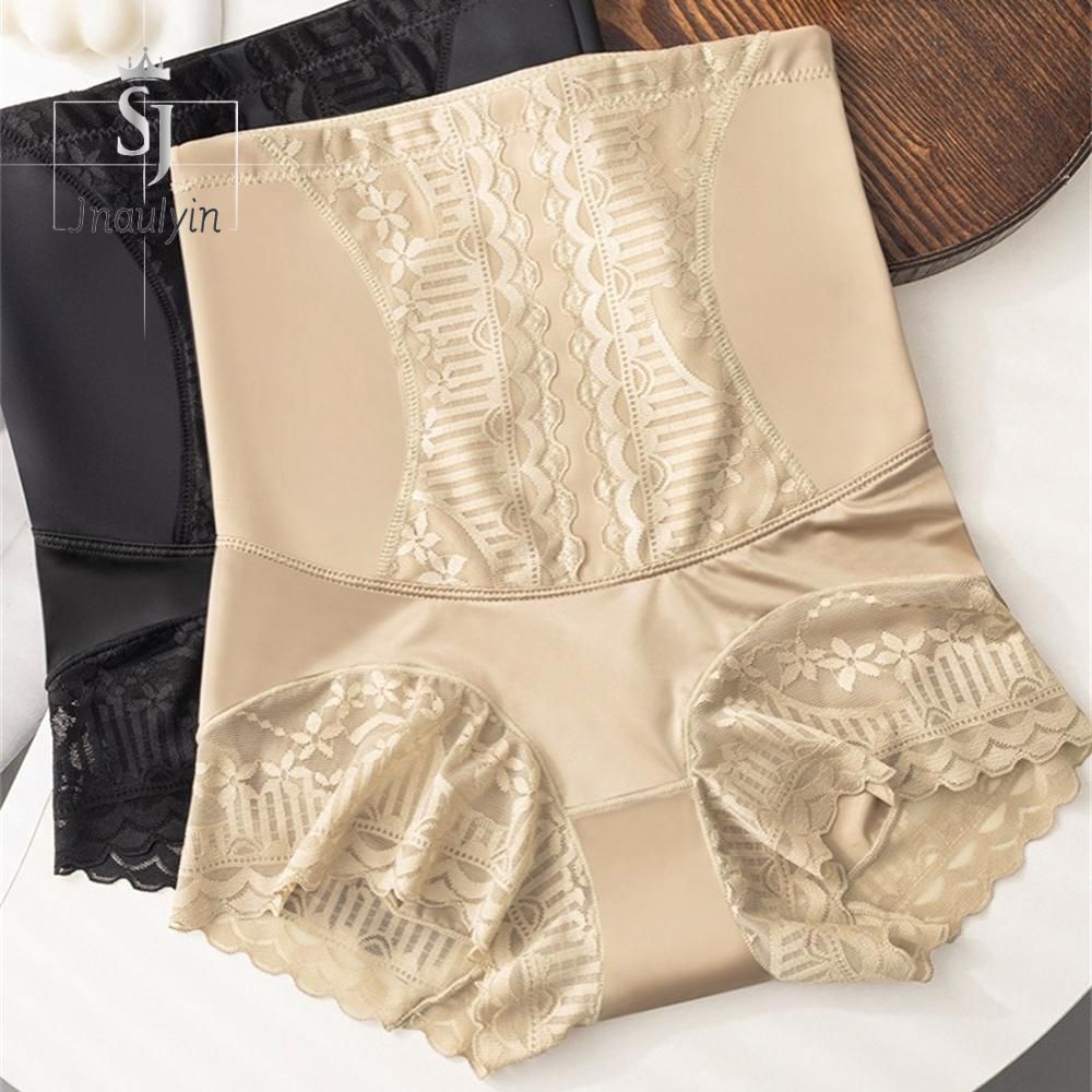 Jnaulyin 2PCS/Set M-2XL For 40-85kg Thin High Waist Belly Shaping Pants Postpartum Hip Lifting Waist Shaping Lace Underwear for Women ราคา 22 บาท*ส่งฟรี