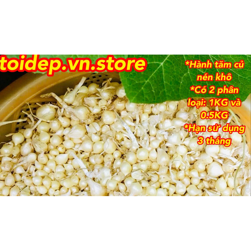 Quá đã #1KG hành tăm còn được gọi là củ nén,gia vị nấu ăn rất thơm và ngon,tốt cho sức khỏe