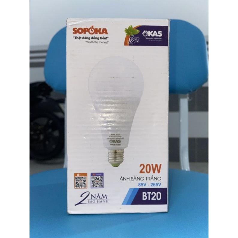 Bóng đèn led tròn 20w Okas Sopoka điện máy hùng lỳ