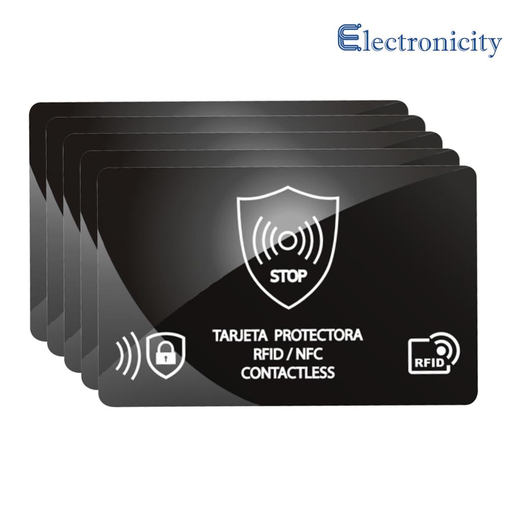 5pcs thẻ chặn RFID một thẻ bảo vệ toàn bộ Ví Xách Tay Vỏ bảo vệ thẻ tín dụng siêu mỏng cho nam giới và phụ nữ