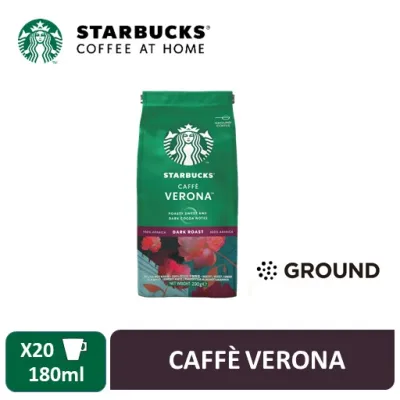 Starbucks Caffe Verona – Dark Roast & Ground Coffee 200g [Expiry Jun 2022]