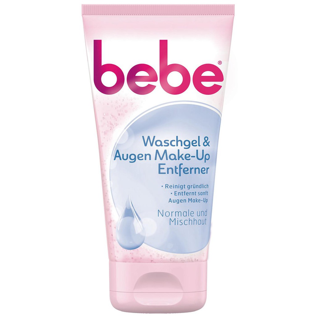 Sữa rửa mặt tẩy trang Bebe Young Care Waschgel & Augen Make-up Entferner- 150ml