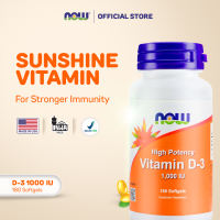 NOW Foods Vitamin D-3 1000 IU - 180 Softgels