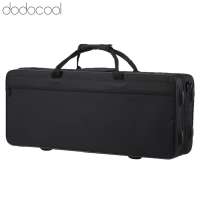Dodocool Túi đựng kèn saxophone Sax Case Ba lô có đệm xốp dày Vải không dệt bên trong có dây đeo vai có thể điều chỉnh Hộp đựng có đệm cho Alto Sax Saxophone