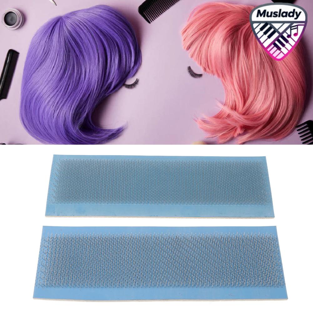 MUSLADY ผู้ถือผมลากเสื่อผ้าใบเข็มสแตนเลสยืดผมวิกผมลาก Splint เครื่องมือสำหรับ Salon ราคา 1,368 บาท*ส่งฟรี