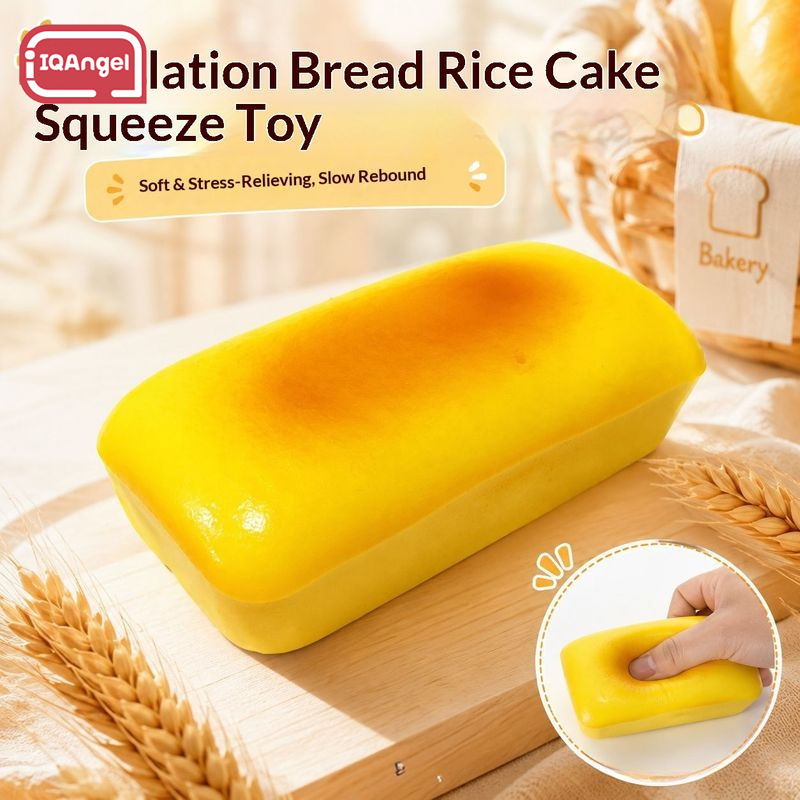 IQANGEL Realistic Bread Rice Cake Squishy Toy Soft and Slow Rebound Stress Relief ราคา 54 บาท*ส่งฟรี
