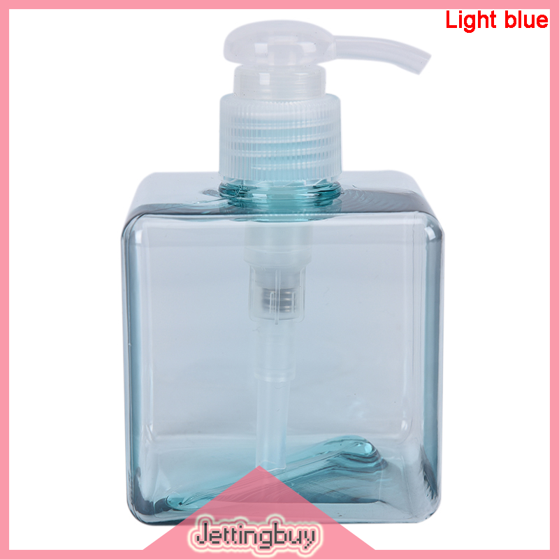 【Jettingbuy】flash SALE 250ml chai lotion vuông rỗng chai nhựa dầu gội Mặt chai rửa