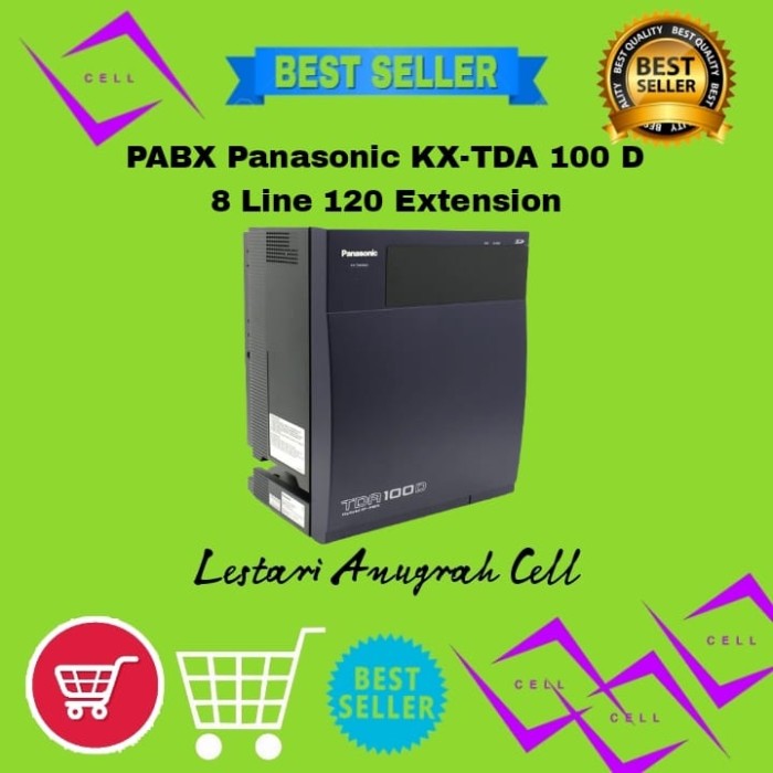 PABX PANASONIC KX-TDA100D -8 LINE 120 EXTENSION SINGGLEN 4 EXT DIGITAL- Shelishop13 Harga 77,972,000 rupiah*Gratis Ongkir