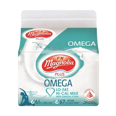 Magnolia Omega Plus Low Fat Hi Cal Milk 200ML