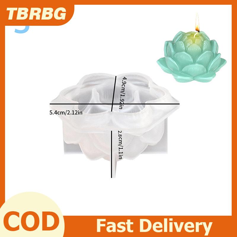 TBRBG 3D sen Silicone khuôn Jar tự làm hương liệu nến khuôn nồi handmade lưu trữ đồ trang sức hộp làm bê tông nến Jar planter