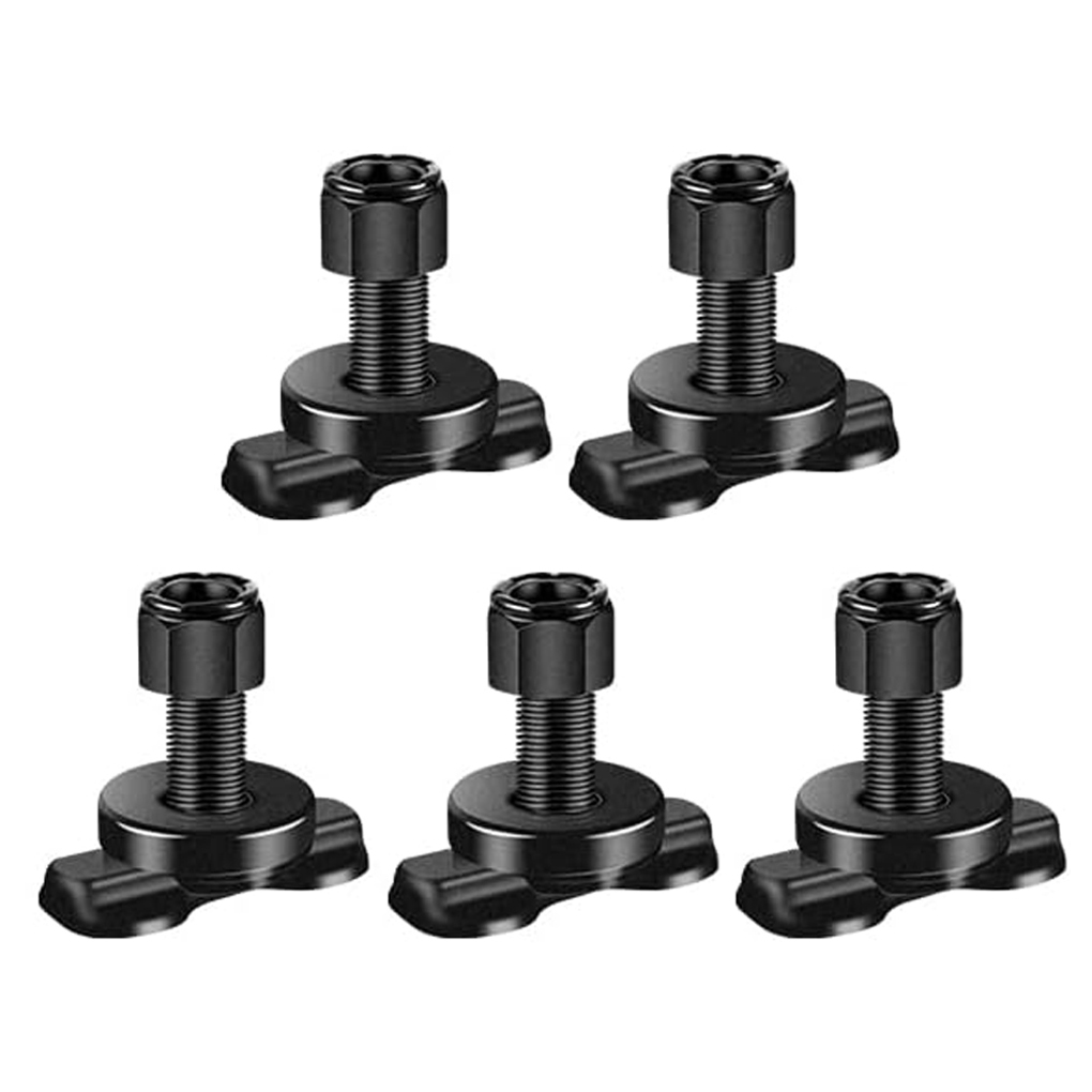 1/2 5pcs Đen Đôi Lug Threaded st-d thuận tiện và an toàn Lug Threaded st-d cho rvs l-track đôi Lug
