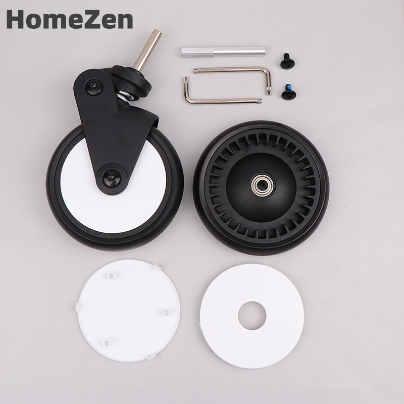 HomeZen รถเข็นเด็กเปลี่ยนล้อยางล้อหน้าและหลังอุปกรณ์เสริมรถเข็นเด็กเข้ากันได้กับรถเข็นเด็ก