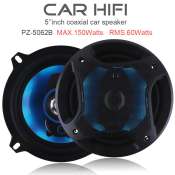 5" 150W 3-Way Car Coaxial Speakers, Non-Destructive Installation