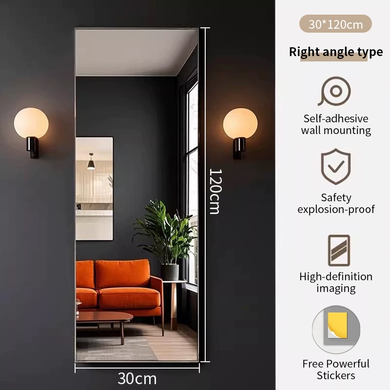 TurTle Mirror full length/Acrylic Self-adhesive Soft Mirror/Bathroom mirror/Wall mirror/No Punching