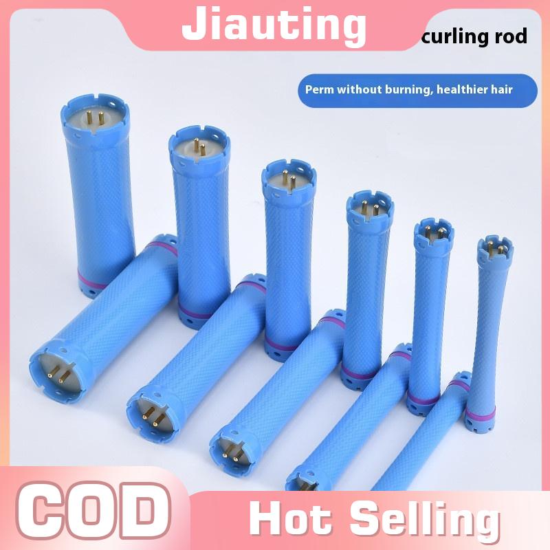 Jiauting 110mm 24V Digital Hair Hot Perm Rods Electric Heated Curlers Bars Rollers Wavy Hair Salon Barber Curling Spiral Styling Tools