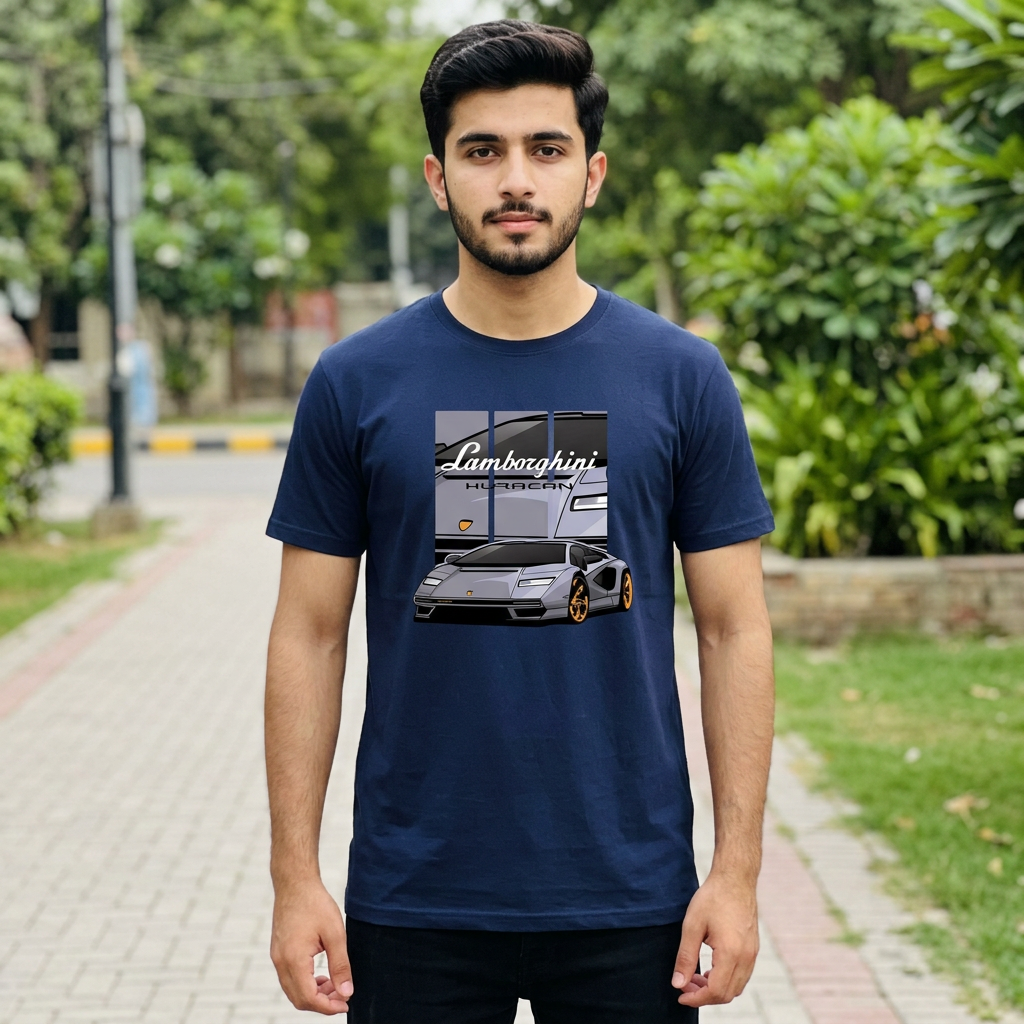 New lamborghini printed High Quality T Shirt For Boys And Men