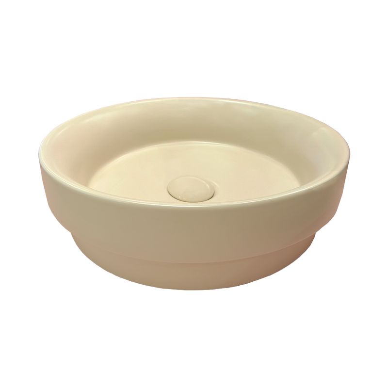 GELATO BATH BT-8432-3 อ่างล้างหน้าวางบน กลม ครีม ราคา 3,890 บาท*ส่งฟรี