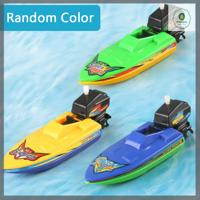 Jettingbuy Hot Sale 1Pc Speed Boat Ship Wind Up Toy Float In Water Kids