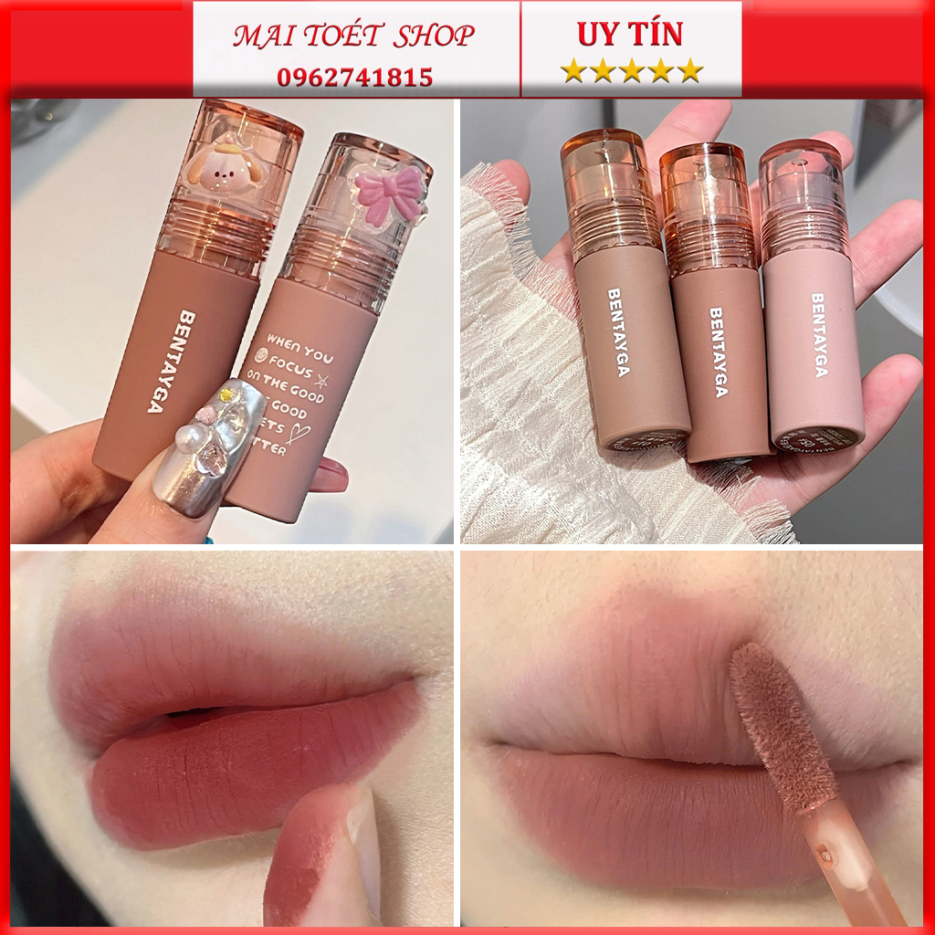 Son kem Bentayga mới tone trầm nude siêu xinh, son kem lì nội địa trung