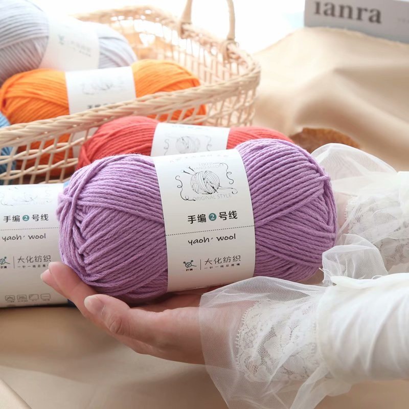 Len Yaoh Wool 100g Sợi To 3mm Mềm, Nhẹ, Giữ Ấm Tốt Đan Móc Khăn, Mũ, Áo Len Cardigan Bảng 40 Màu