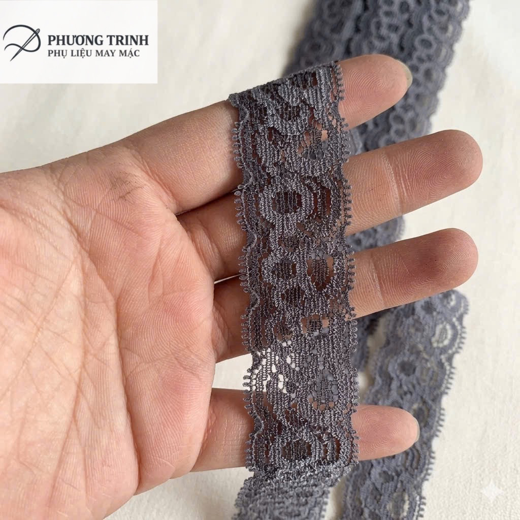 💜 5M CHUN REN CO GIÃN HAI BIÊN SÓNG CAO CẤP (BẢN 2.5CM) – PHỤ KIỆN MAY ĐỒ LÓT, VÁY NGỦ & ĐỒ HANDMADE VINTAGE 💜