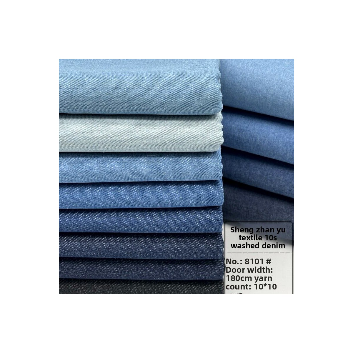 【New release】 Thickened Pure Cotton Denim Fabric Washed Blue for Bag Doll Toy Apron Vintage Style Spring Summer Seasonal Use