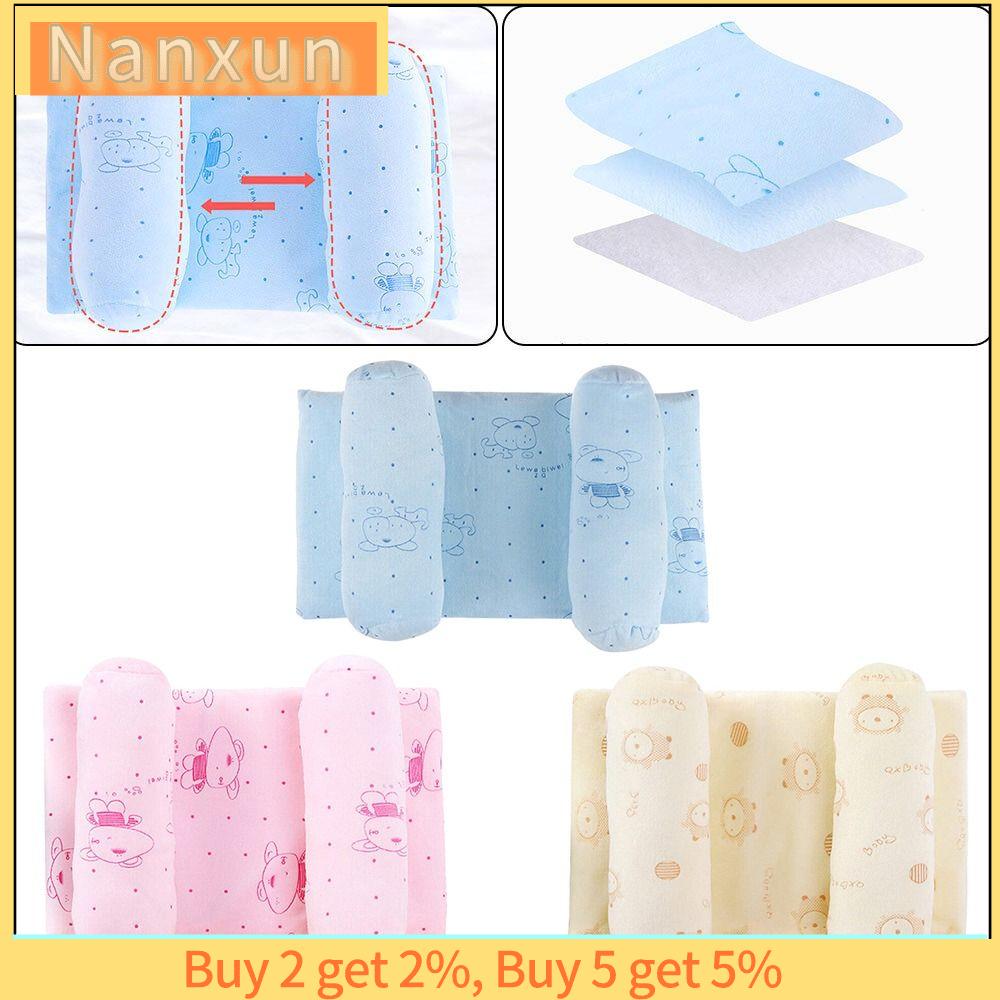 NWSJ Mềm Bảo vệ cổ Hỗ trợ ngủ Gối trẻ sơ sinh Gối định vị Đệm chống lăn Gối trẻ em