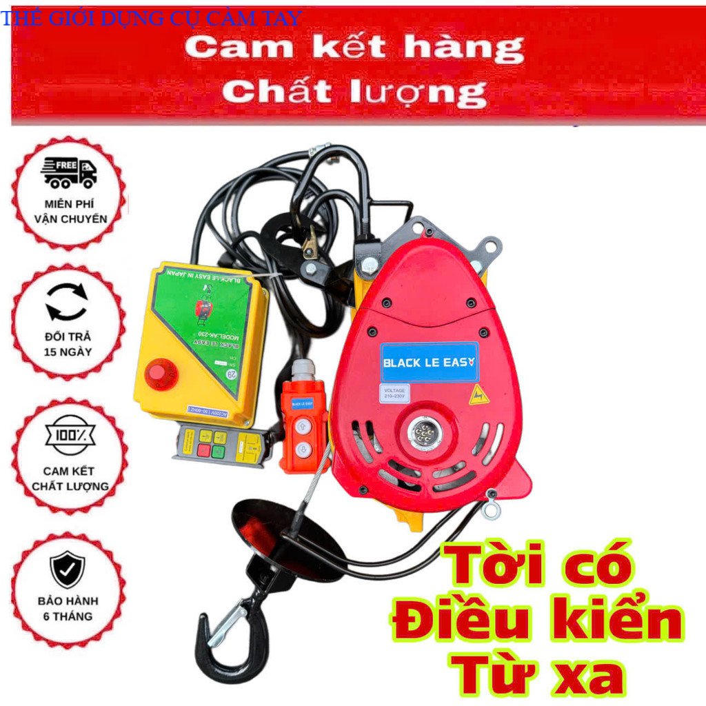 TỜI NHANH TREO 30 mét / phút có điều kiển từ xa LEESY 230 , 1300W THẾ GIỚI DỤNG CỤ CẦM TAY GIÁ SĨ