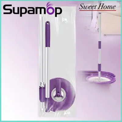 [Sweet Home] ★ SupaMop Accessory/ Spin Manual Press Dehydrate System Cleaning Purple Mop Stick