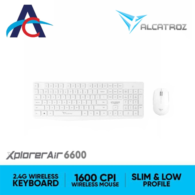 Alcatroz Xplorer Air 6600 2.4G Wireless Keyboard and Mouse Combo Singapore